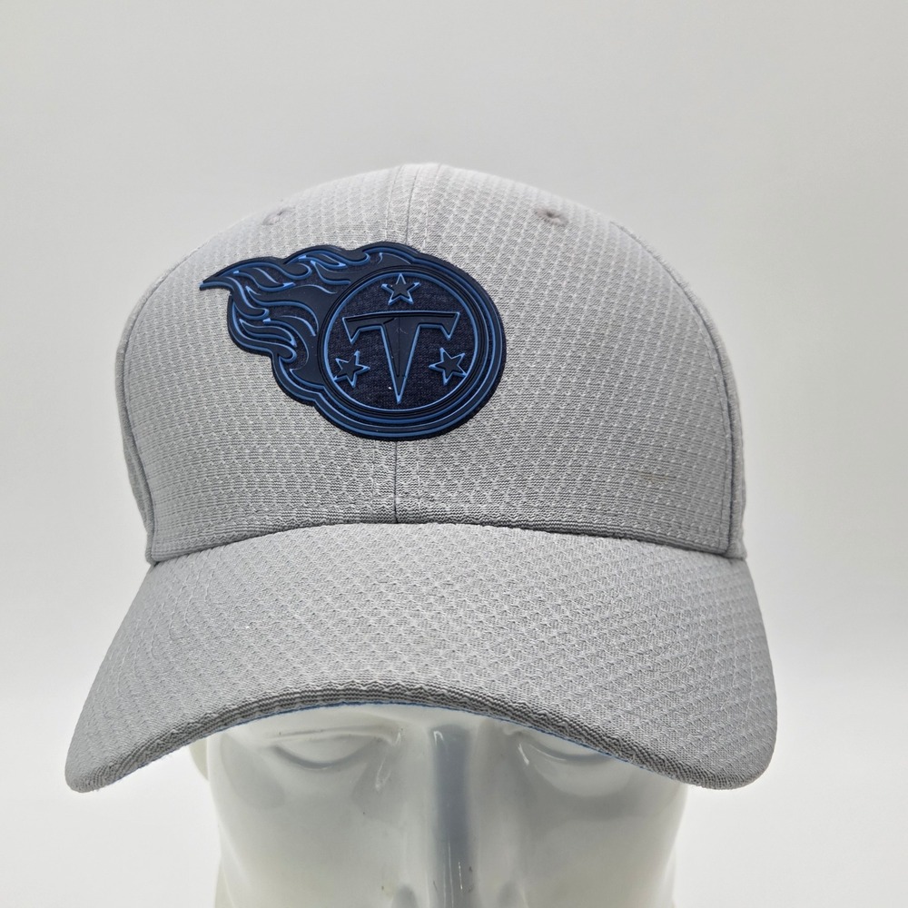 New Era Mens Medium Large 39THIRTY Tennessee Titans Hat Gray Fitted Logoβ